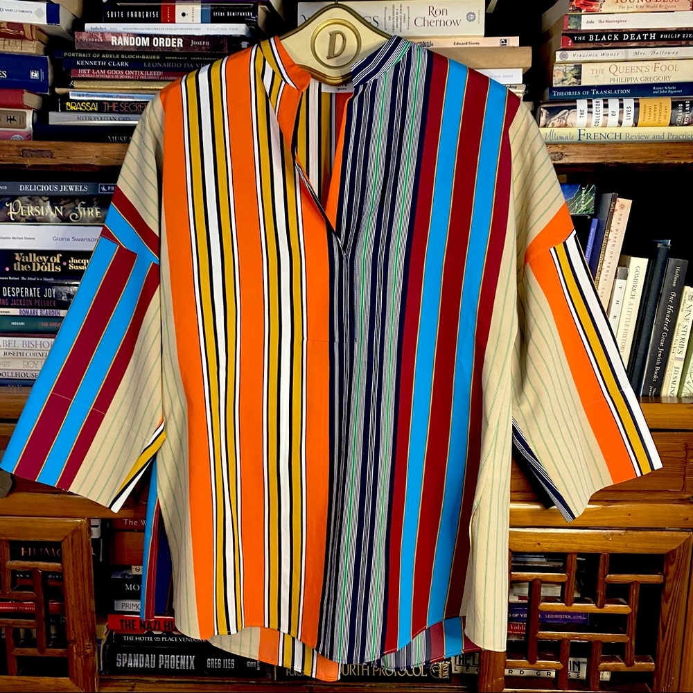 Parasol Stripe Bell Sleeve Shirt
AKRIS PUNTO US 6